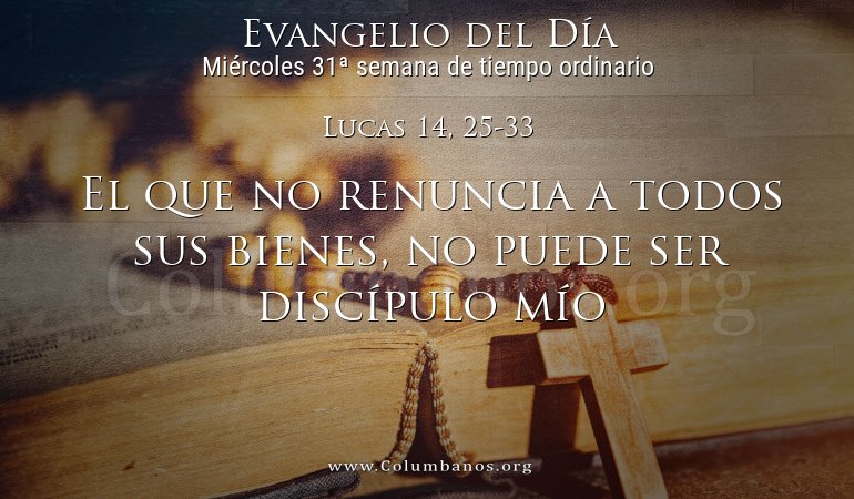 Lucas 14, 25-33