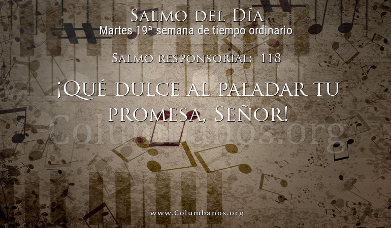 Salmo responsorial:  118
