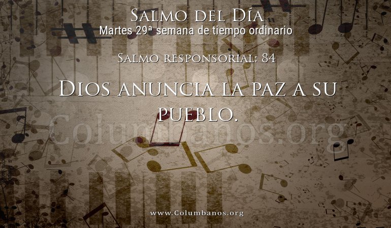 Salmo responsorial: 84