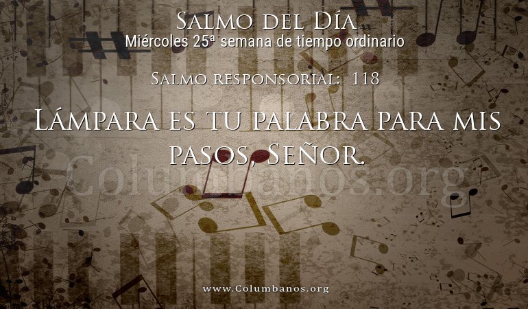 Salmo responsorial:  118
