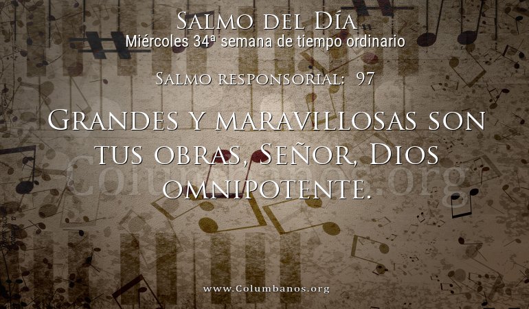 Salmo responsorial:  97