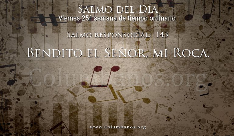 Salmo responsorial:  143