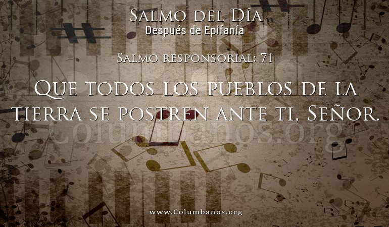 Salmo responsorial: 71